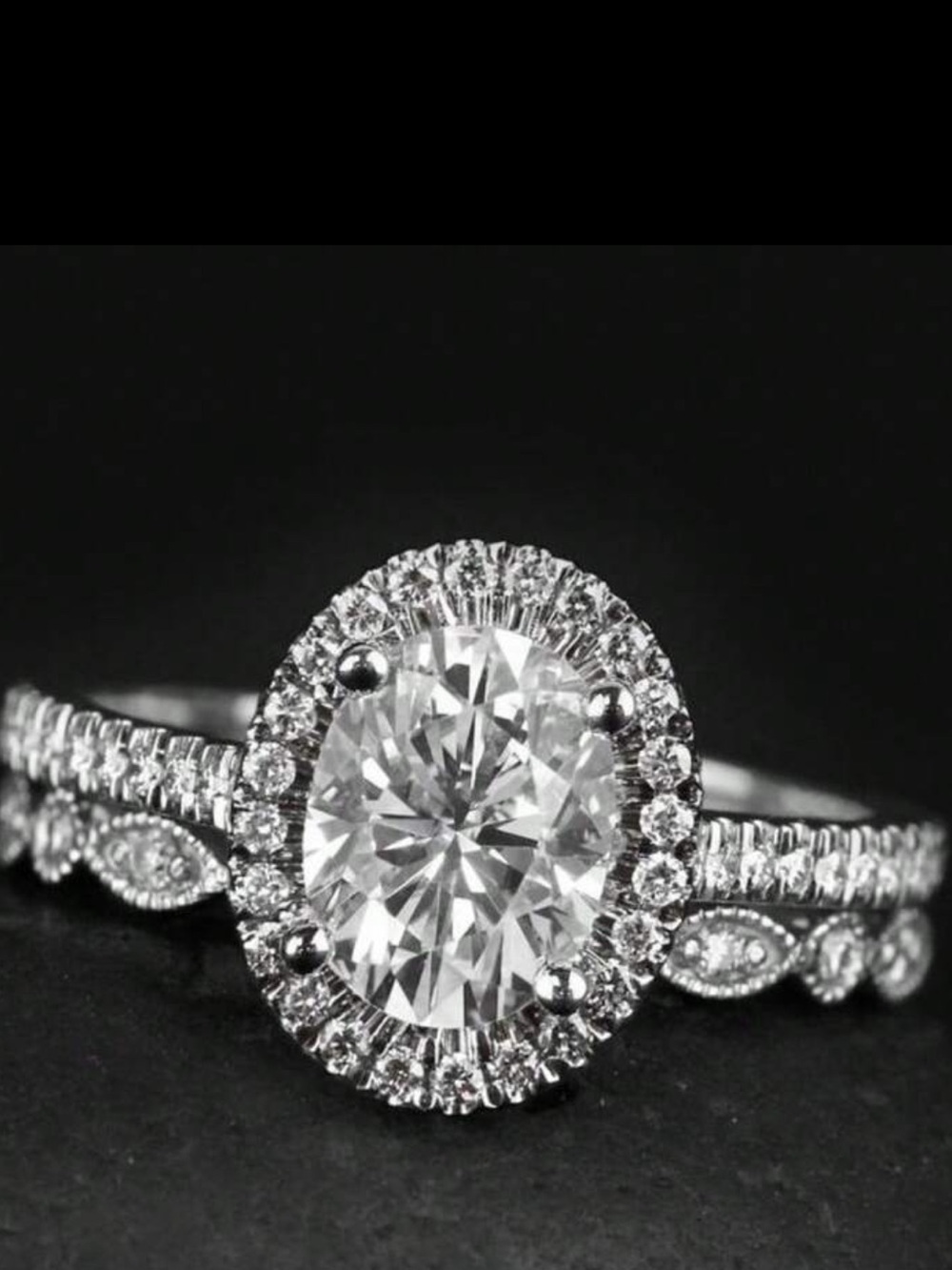 Silver ring set
